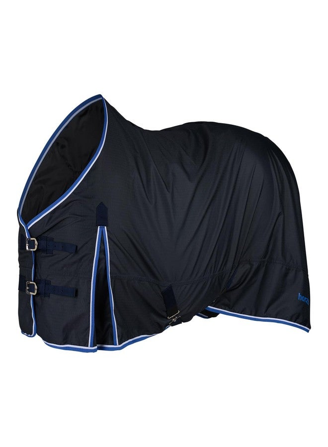 HORZE Glasgow Light Weight Waterproof Turnout Horse Sheet (No Fill) - Dark Blue - 81 in - Image 1
